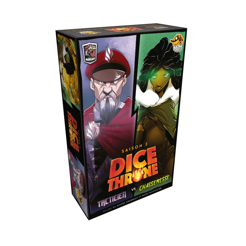 Dice Throne Saison 2 – Tacticien vs Chasseresse Dice Throne Saison 2 – Tacticien vs Chasseresse