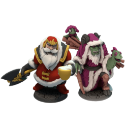 Dice Throne Père Noël vs Krampus - Figurines