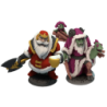 Dice Throne Père Noël vs Krampus - Figurines