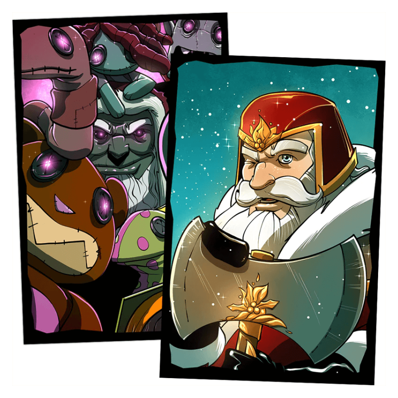 Dice Throne - Père Noël vs Krampus - Sleeves Dice Throne - Père Noël vs Krampus - Sleeves