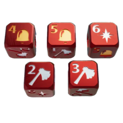 Dice Throne - Set de 5 dés Père Noël - Lucky Duck Games