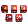 Dice Throne - Set de 5 dés Père Noël - Lucky Duck Games