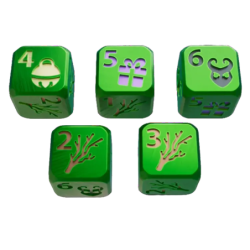 Dice Throne - Set de 5 dés Krampus - Lucky Duck Games
