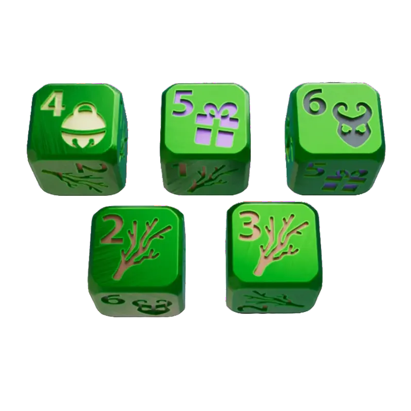 Dice Throne - Set de 5 dés Krampus - Lucky Duck Games