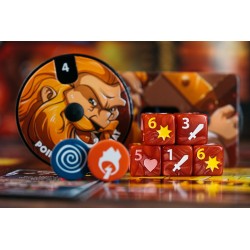 Dice Throne - Barbare vs. Elfe Lunaire