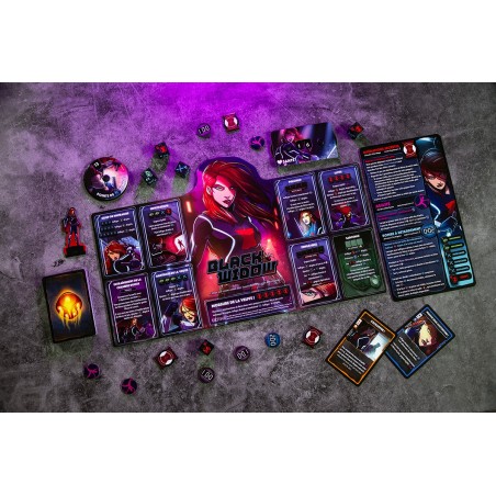 Abysse Corp Marvel Dice Throne - Captain Marvel, Black Panther, Dr Strange, Black Widow - French Version
