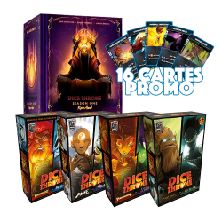 Dice Throne S1 – Bundle Complet (4 Boîtes Duo + Battle Chest + Cartes Promo)