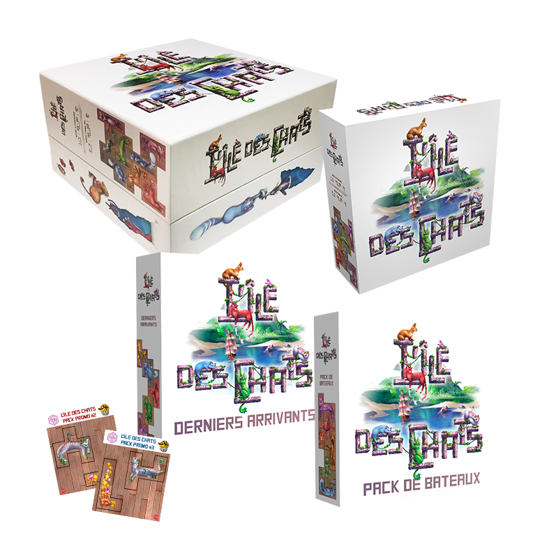 L’Île des Chats – Bundle Complet Jeu, Big Box, Extensions & Packs Promo