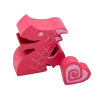 Flamecraft - Jetons en bois du dragon rose