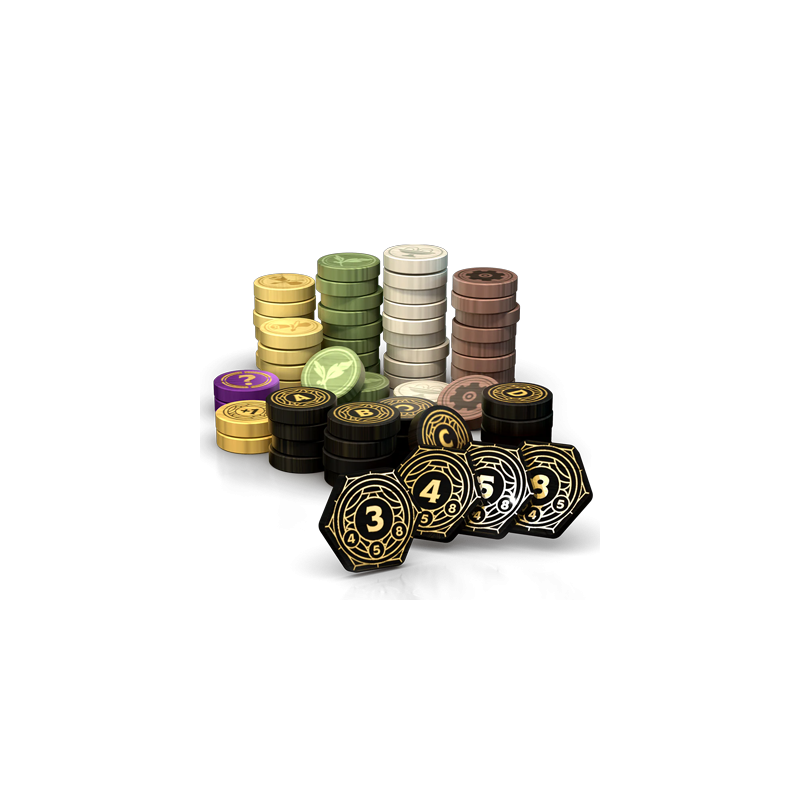 Skyrise - Jetons bois