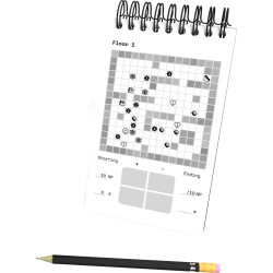 Paper App Dungeon game - Lucky Duck Games