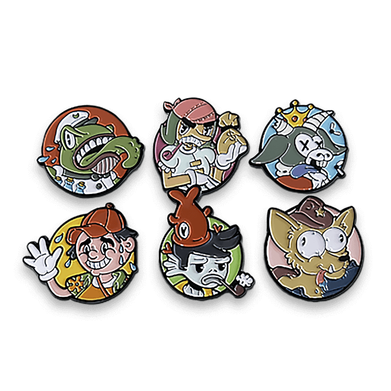 Wielka draka w małym mieście: zestaw przypinek - Lucky Duck Games Wielka draka w małym mieście: zestaw przypinek - Lucky Duck Games