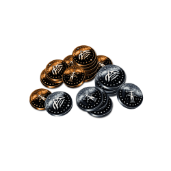 Mrok Orleanu - metalowe żetony doświadczenia DELUXE