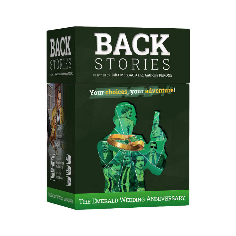 Backstories: The Emerald Wedding Anniversary | Mystery Card Game Backstories: The Emerald Wedding Anniversary | Mystery Card Game